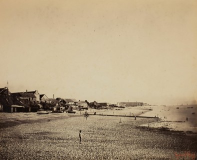 The Beach at Sainte-Adresse, 1856/57. Creator: Gustave Le Gray.