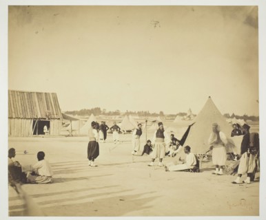 Untitled (Zouaves), 1857. Creator: Gustave Le Gray.