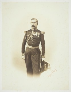 Untitled [French officer], 1857. Creator: Gustave Le Gray.