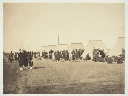 Untitled [Zouaves], 1857. Creator: Gustave Le Gray.