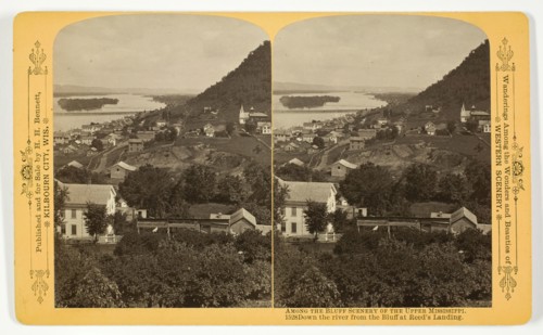 Down the river from the Bluff at Reed's Landing, 1889. Creator: Henry Hamilton Bennett.