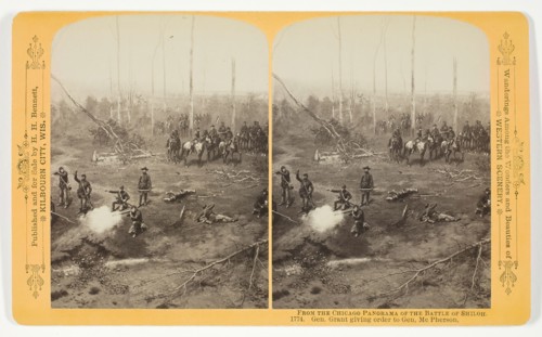 Gen. Grant giving order to Gen. McPherson, 1887. Creator: Henry Hamilton Bennett.