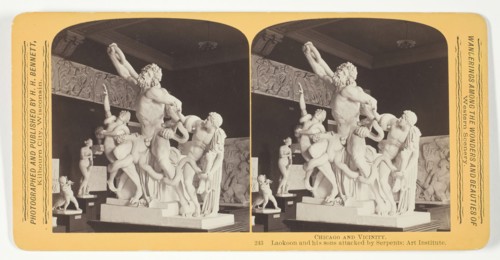 Laokoon and his sons attacked by Serpents; Art Institute, 1887/93. Creator: Henry Hamilton Bennett.