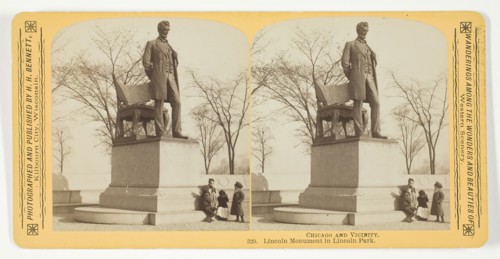 Lincoln Monument in Lincoln Park, 1887/93. Creator: Henry Hamilton Bennett.
