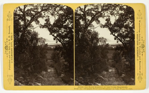 Down the old Quarry Road near Frontenac on Lake Pepn, 1870/1908. Creator: Henry Hamilton Bennett.