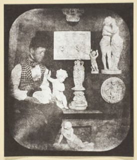 Bayard et ses Statuettes, 1842/50, printed 1965. Creator: Hippolyte Bayard.