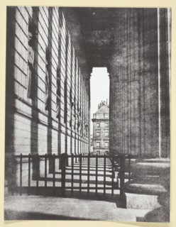Colonnade de l'église de la Madeleine, 1842/50, printed 1965. Creator: Hippolyte Bayard.