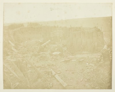 Battery in the Malakoff, 1855. Creator: James Robertson.
