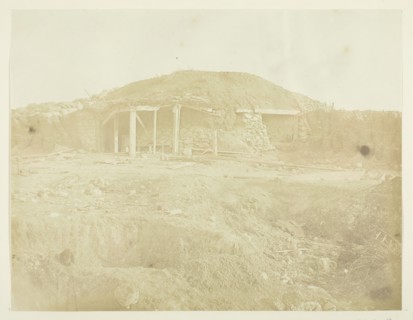 Bomb-Proof in which the Russian General lived who Commanded in the Redan, 1855. Creator: James Robertson.