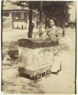 Porteuse de pain, c. 1899/1900. Creator: Eugene Atget.