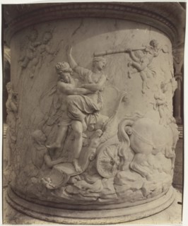 Versailles, Girardon, Enlevement de Proserpine par Pluton, 1904. Creator: Eugene Atget.
