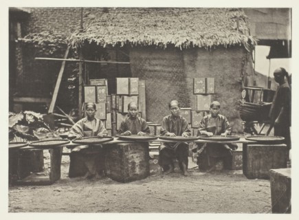 Tea-Picking in Canton, c. 1868. Creator: John Thomson.