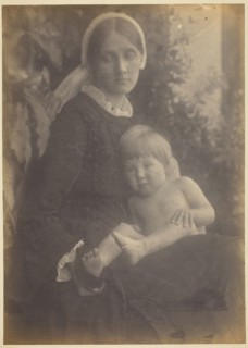 Mrs. Herbert Duckworth with Gerald Duckworth, 1872. Creator: Julia Margaret Cameron.