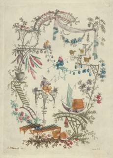 Chinoiserie from Nouvelle Suite de Cahiers Arabesques Chinois, 1790-99. Creator: Anne Allen.