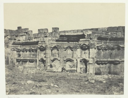 Baalbeck, Intérieur De L'Enceinte Des Temples Du Soleil Et De Jupiter; Syrie, 1849/51, printed 1852. Creator: Maxime du Camp.