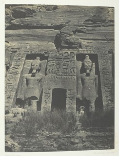 Ibsamboul, Entrée De Spéos D'Hathor; Nubie, 1849/51, printed 1852. Creator: Maxime du Camp.