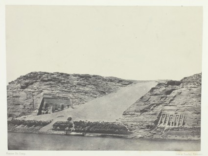 Ibsamboul, Les Deux Spéos; Nubie, 1849/51, printed 1852. Creator: Maxime du Camp.