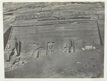 Ibsamboul, Vue Générale Du Grand Spéos De Phrè; Nubie, 1849/51, printed 1852. Creator: Maxime du Camp.