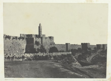 Jérusalem, Partie Occidentale Des Murailles; Palestine, 1849/51, printed 1852. Creator: Maxime du Camp.