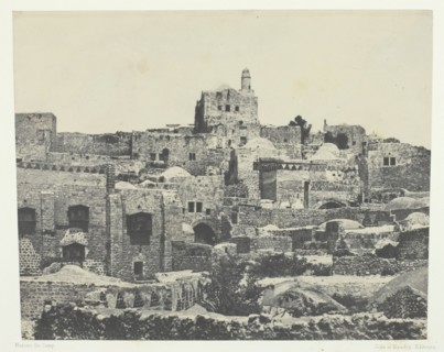Jérusalem, Quartier Occidental; Palestine, 1849/51, printed 1852. Creator: Maxime du Camp.