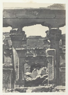 Kalabscheh, Porte du Pronaos; Nubie, 1849/51, printed 1852. Creator: Maxime du Camp.