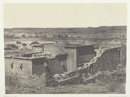 Kalabscheh, Vue Générale du Temple de Kalabscheh (Talmis); Nubie, 1849/51, printed 1852. Creator: Maxime du Camp.