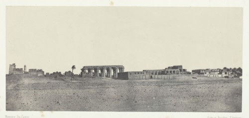 Louqsor, Vue Générale des Ruines; Thèbes, 1849/51, printed 1852. Creator: Maxime du Camp.