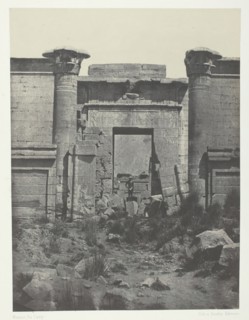 Médinet-Habou, Propylées du Thoutmoseum; Thèbes, 1849/51, printed 1852. Creator: Maxime du Camp.