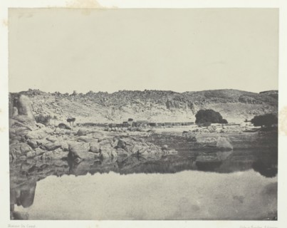 Rive Septentrionale du Nil (Village d'Abou-Koli), Vue Prise au Nord de Philoe; Nubie, 1849/51. Creator: Maxime du Camp.