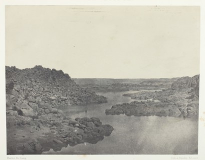 Sortie de la Première Cataracte, Haute-Egypte, 1849/51, printed 1852. Creator: Maxime du Camp.