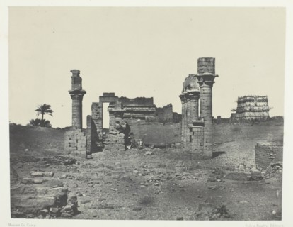 Temple d'Hermontis, Haute-Egypte, 1849/51, printed 1852. Creator: Maxime du Camp.