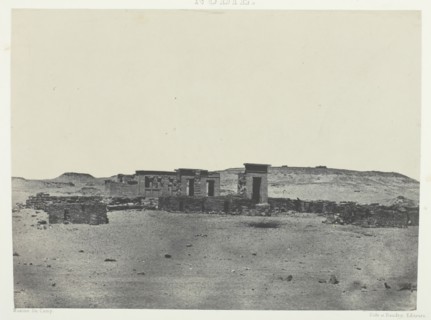 Temple et Village de Débôd, Parembole de l'Itinéraire d'Antonin; Nubie, 1849/51, printed 1852. Creator: Maxime du Camp.
