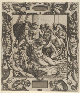 Deposition of the Cross, ca. 1544. Creator: Jean Mignon.