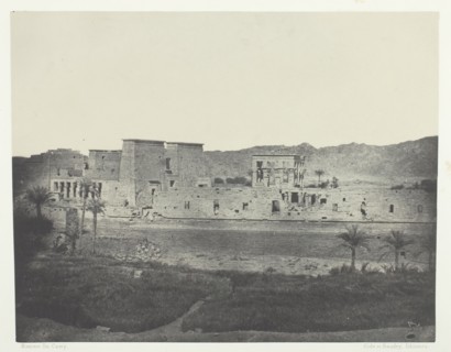Vue Prise de l'île de Beghé, à l'Ouest, Philoe; Nubie, 1849/51, printed 1852. Creator: Maxime du Camp.