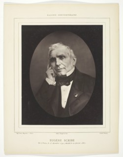 Eugène Scribe, c. 1858. Creator: Nadar.