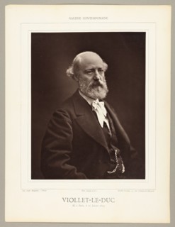 Eugène Viollet-Le-Duc (French architect, 1814-1879), 1878. Creator: Nadar.