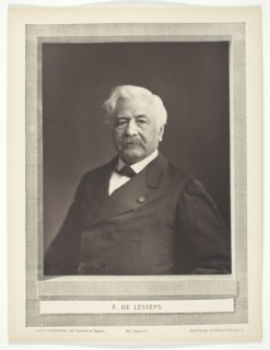 F. de Lesseps, c. 1876. Creator: Nadar.