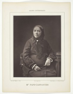 Mme. Pape-Carpantier, 1853/78. Creator: Nadar.