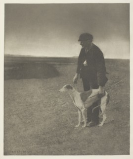 The Poacher - A Hare in View, (Suffolk), c. 1883/87, printed 1888. Creator: Peter Henry Emerson.