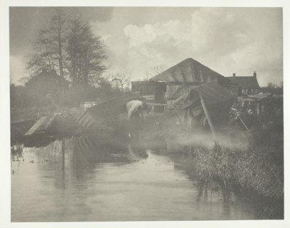 A Norfolk Boat-Yard, 1886. Creator: Peter Henry Emerson.