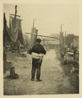 A Rope Walk, 1887. Creator: Peter Henry Emerson.