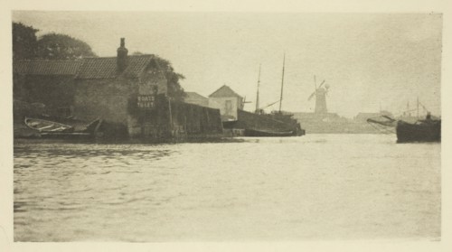 Bound for the North River, 1887. Creator: Peter Henry Emerson.