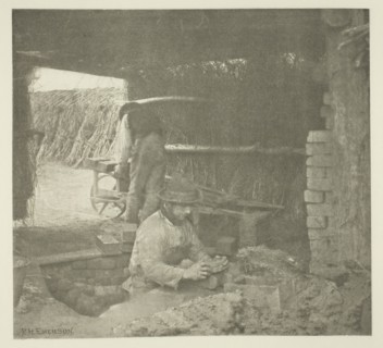Brickmaking (Norfolk), c. 1883/87, printed 1888. Creator: Peter Henry Emerson.