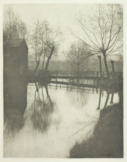 Footbridge Near Chingford, 1880s. Creator: Peter Henry Emerson.