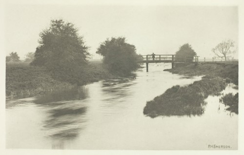 Footbridge Near Tottenham, 1880s. Creator: Peter Henry Emerson.