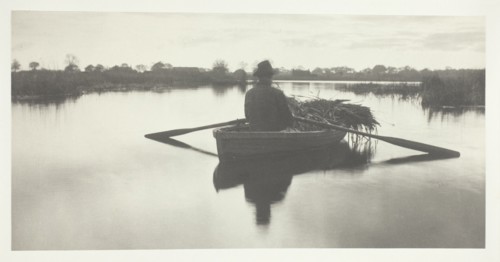 Rowing Home the Schoof-Stuff, 1886. Creator: Peter Henry Emerson.