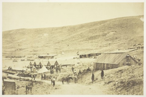 Camp of the 4th Light Dragoons, 1855. Creator: Roger Fenton.