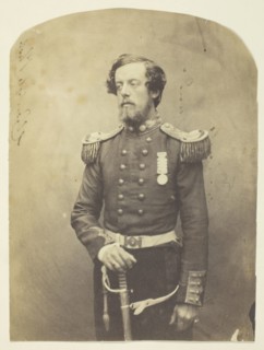 Captain Verschoyle, Grenadier Guards (an Early Photographer), Taken at the Crimea, 1855. Creator: Roger Fenton.