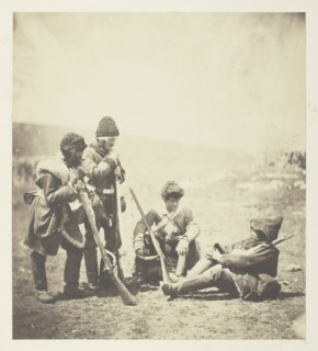 Men of the 77th ready for the Trenches, 1855. Creator: Roger Fenton.