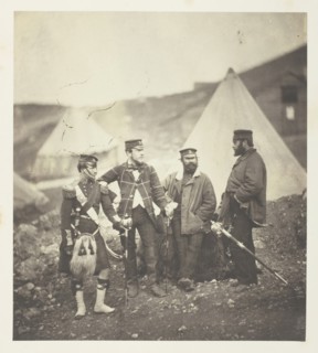 Officers of the 42nd Highlanders, 1855. Creator: Roger Fenton.